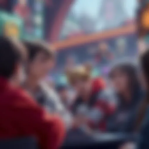 Fans discussing Faye's return in a gaming forum, showing excitement and concern, with game characters in the background.