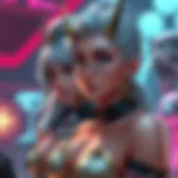 Artistic representation of My Emma and Domina characters showcasing their features and style