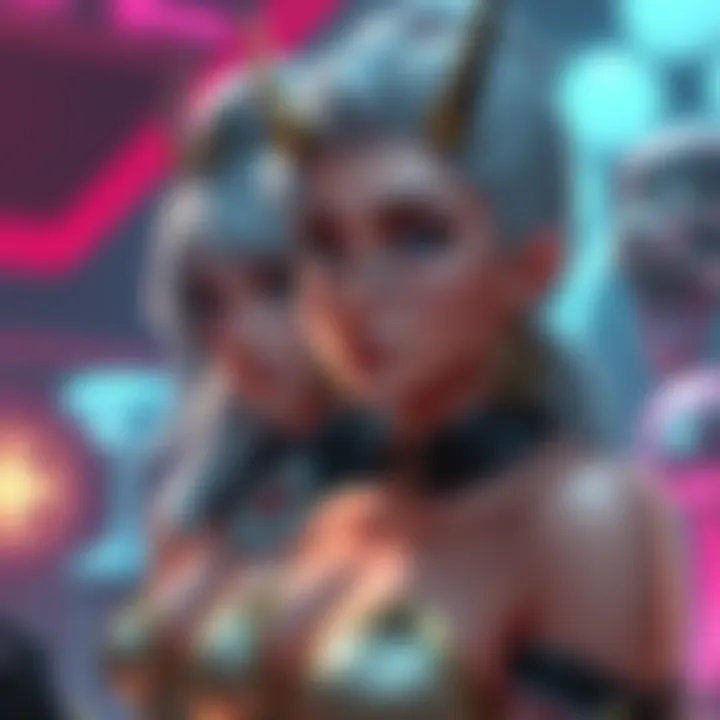 Artistic representation of My Emma and Domina characters showcasing their features and style