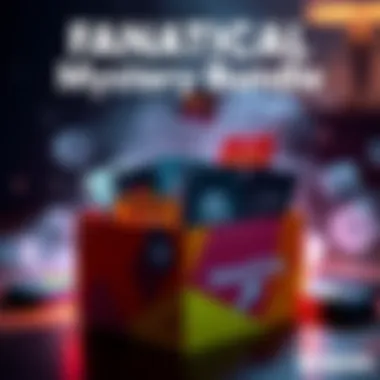 A display of game keys in a colorful box with gaming graphics, representing the latest Fanatical bundle offer.