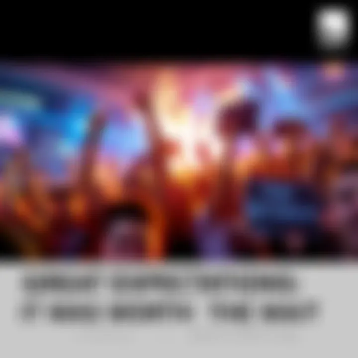 A group of excited fans cheering and holding signs after a big announcement