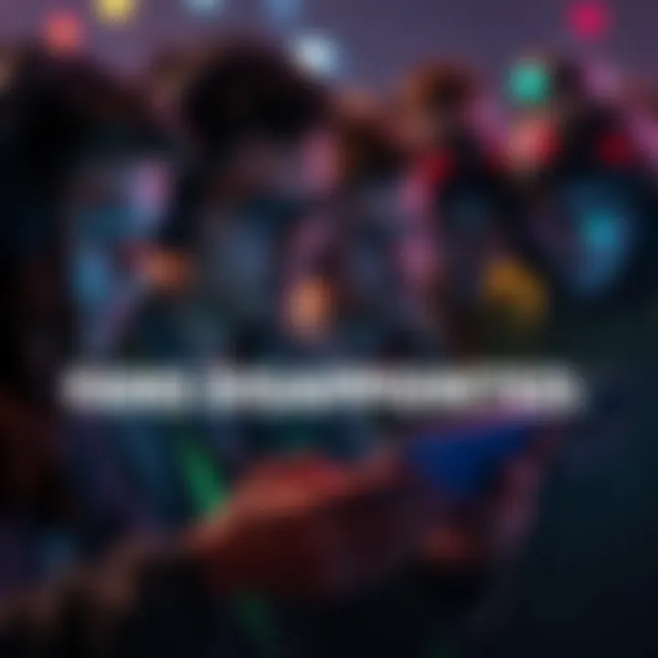 A group of gamers looking sad while checking their devices for updates on Outriders 2