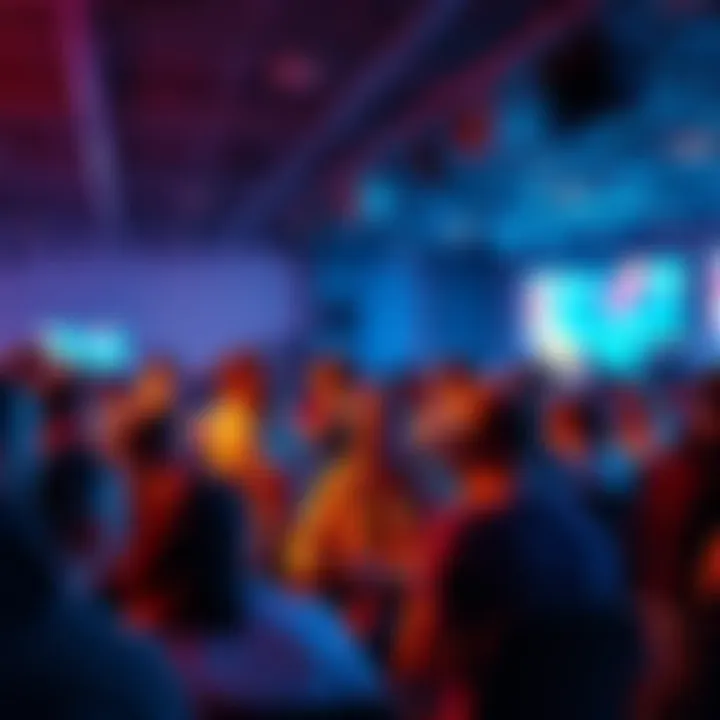 A group of excited gamers chatting about their most anticipated game releases for 2025 in a vibrant forum setting.