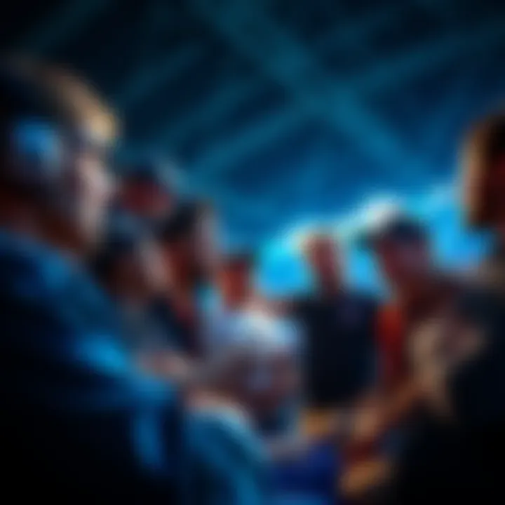 Group of fans discussing frustrations over quick gameplay in Stadium mode