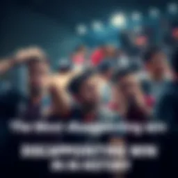 Fans react to disappointing win A group of disappointed fans showing frustration and disbelief after a recent sporting event, with some holding their heads in their hands