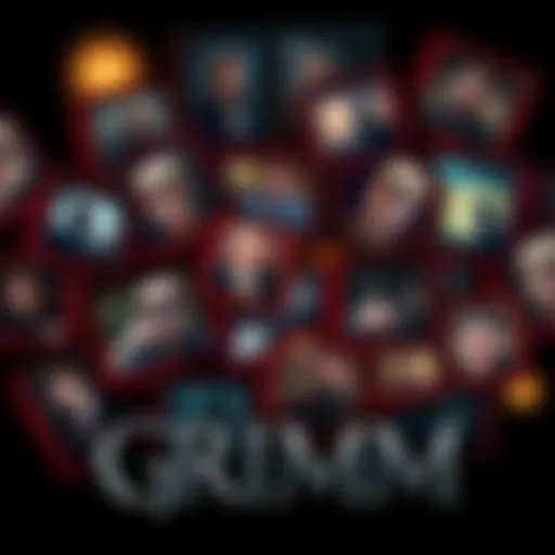 Collage of fans discussing ideas for a new Grimm series on forums
