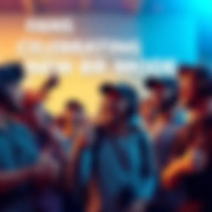 Fans Celebrating New BR Mode A group of gamers joyfully discussing the new Battle Royale mode, with some giving thumbs up and smiles, showing excitement about the update.