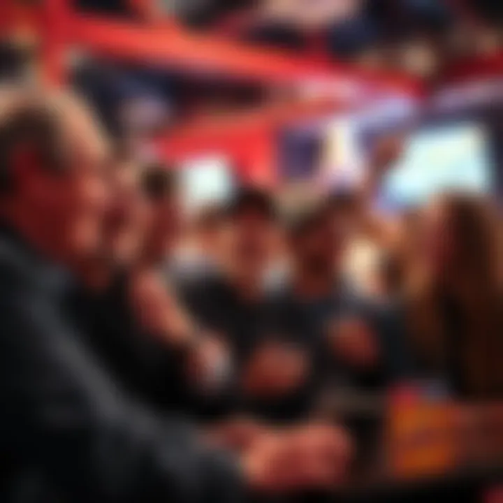 A group of excited fans discussing their favorite characters and plot points from the latest season, sharing their enthusiasm at a local gathering.