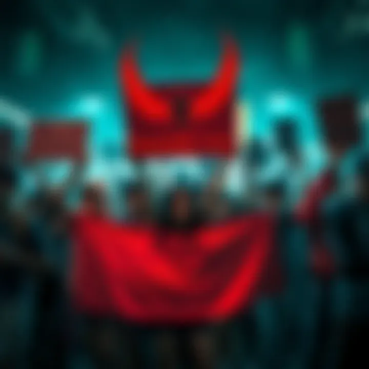 Group of gaming fans holding signs and banners asking for a remake of Parasite Eve