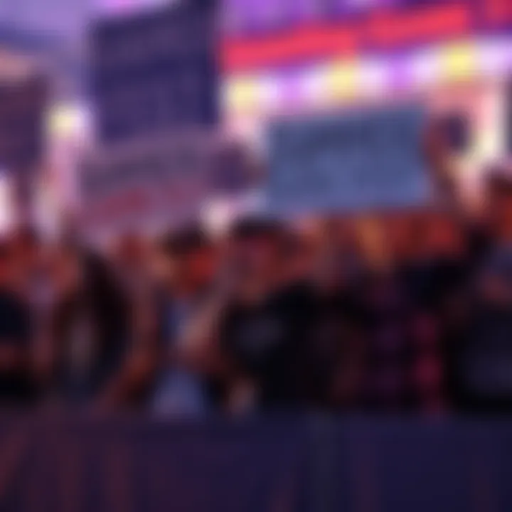 Group of frustrated gamers holding signs to cancel Summer Game Fest, showing disappointment over unmet expectations.