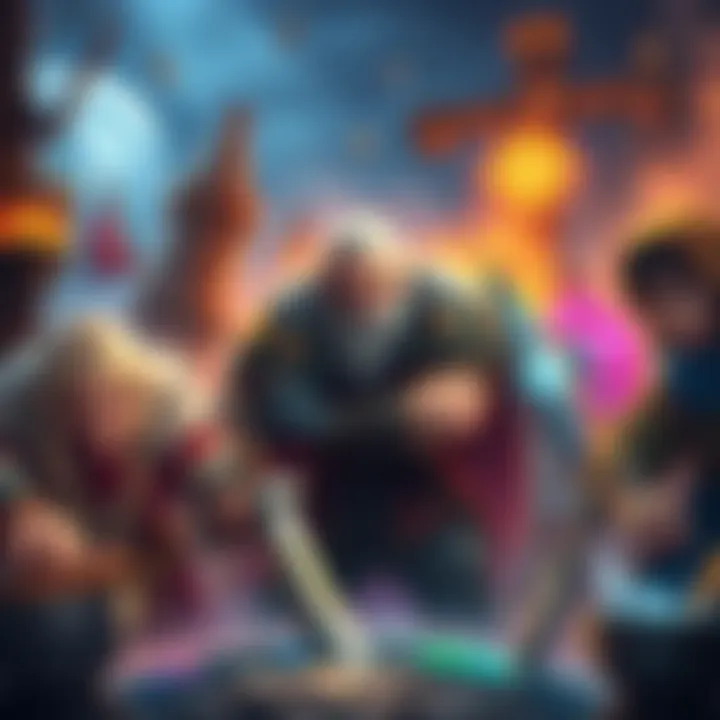 A montage of characters from OSRS, New World, and Valheim engaged in activities like logging and cooking, showcasing skill bars filling up as they play.