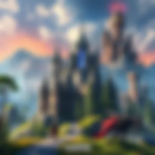 A collage of various fantasy RPG landscapes, showcasing vibrant forests, mystical castles, and adventurous characters