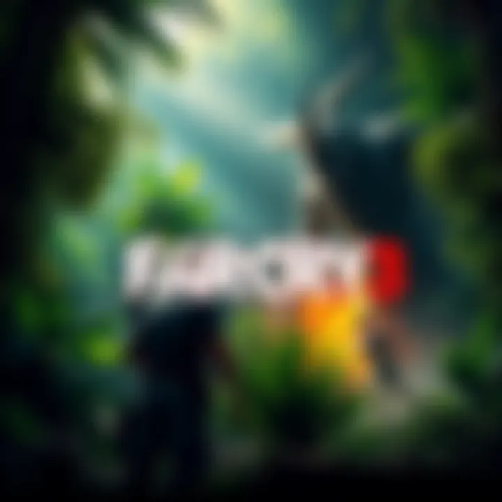 A vibrant jungle scene from Far Cry 3 showing a character facing off against the antagonist Vaas, with lush greenery and action elements present