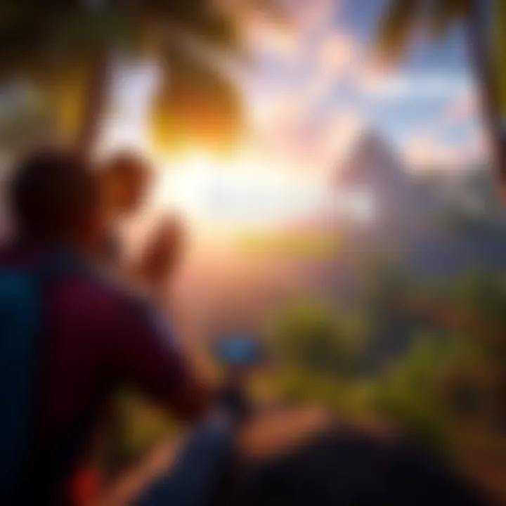 Player comparing gameplay elements of Far Cry 6 with earlier versions in a vibrant jungle setting