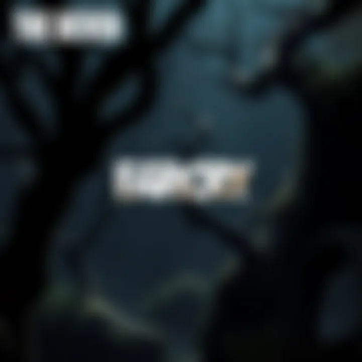 Far Cry Horror Concept Art Concept art showing a dark, eerie jungle with twisted trees and shadows, hinting at horror elements in a Far Cry game