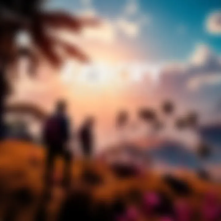 Scene from Far Cry New Dawn showing vibrant open world with characters exploring the environment