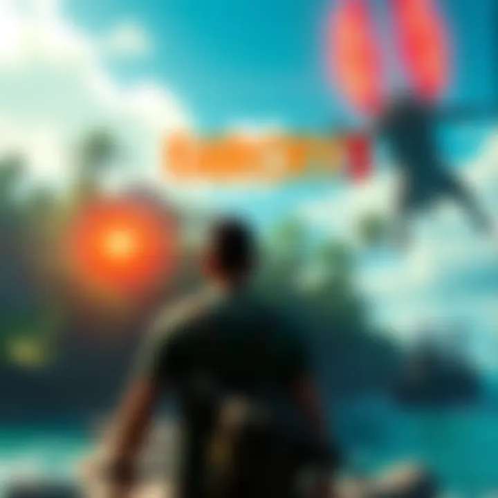 A scene from Far Cry 3 showing the protagonist on a tropical island with a dangerous enemy in the background, highlighting gameplay strategies.
