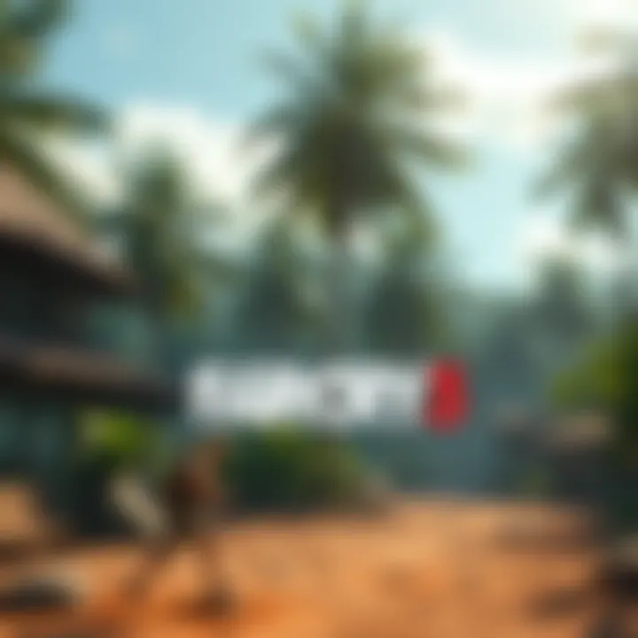 Art depicting a modern version of Far Cry 3's tropical setting with enhanced graphics and characters