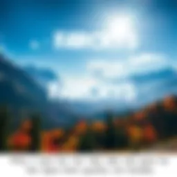 A stunning view of a vibrant landscape in Far Cry 5, showcasing mountains and forests under a clear sky.