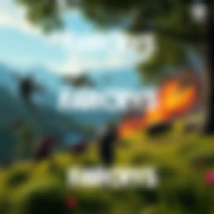 An action-packed scene from Far Cry 5 showing a player in a lush landscape engaging with enemies.