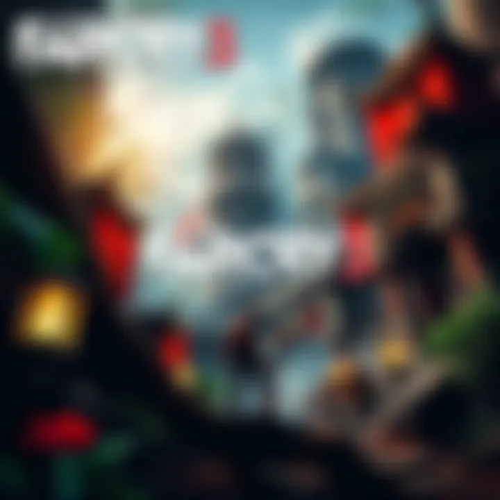 A character exploring ancient Chinese ruins with mystical elements in a jungle setting