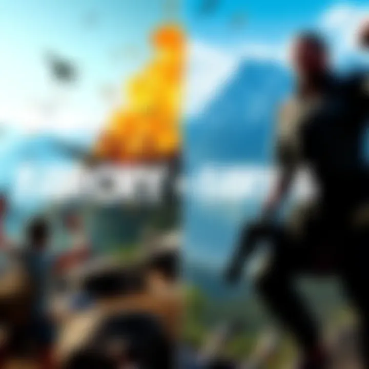 Far Cry 5 vs Far Cry 6 Comparison A split image showing action scenes from Far Cry 5 on one side and Far Cry 6 on the other, highlighting differences in gameplay styles.