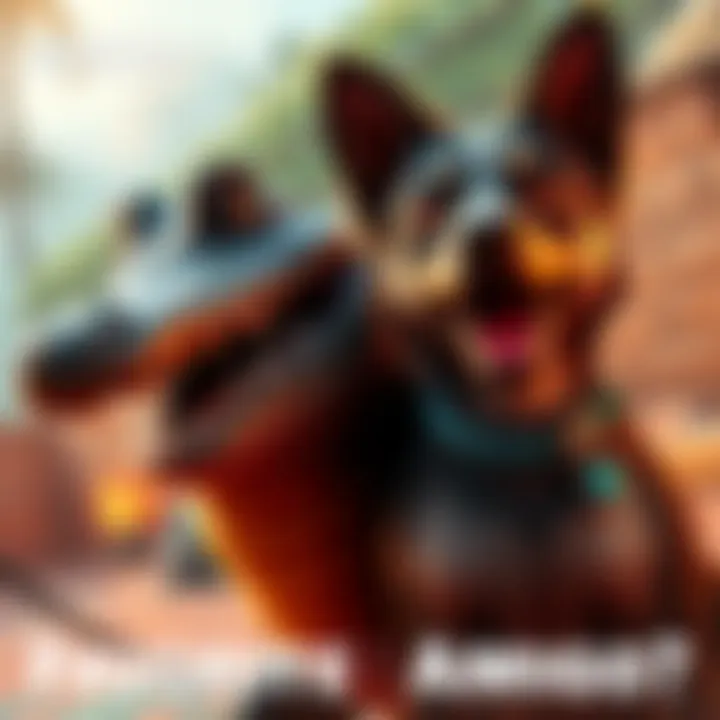 Image showing Guapo the crocodile and Champagne the dog from Far Cry 6, representing favorite amigos