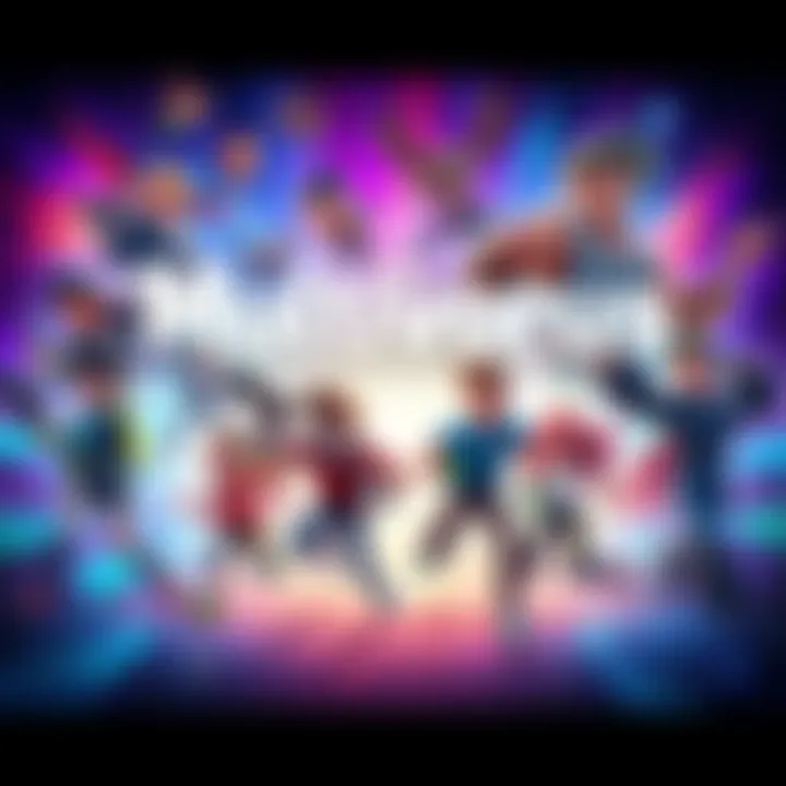 A collage of memorable moments from the game Multiversus featuring characters in action and vibrant backgrounds.