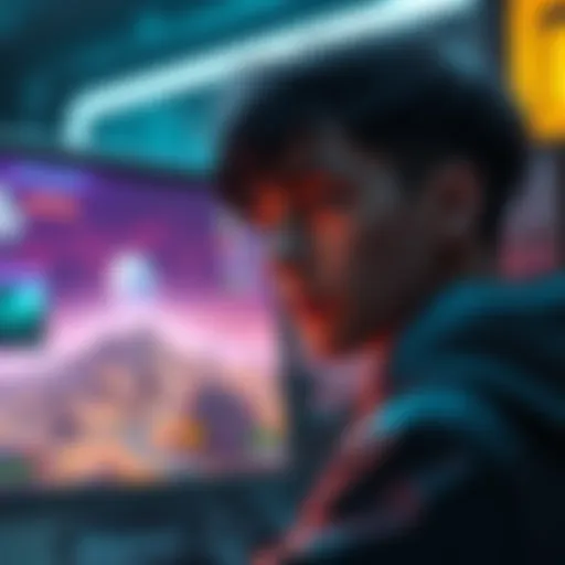 A player looking pensively at a game screen, reflecting on their journey in the community with a somber expression.