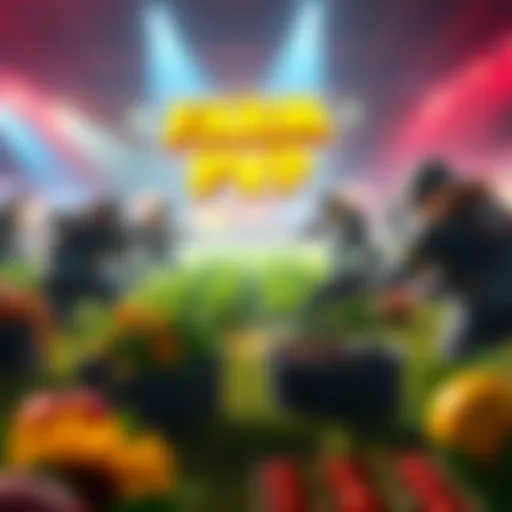 Players engaging in a competitive farming arena, showcasing their skills and strategies while battling for farming supremacy.