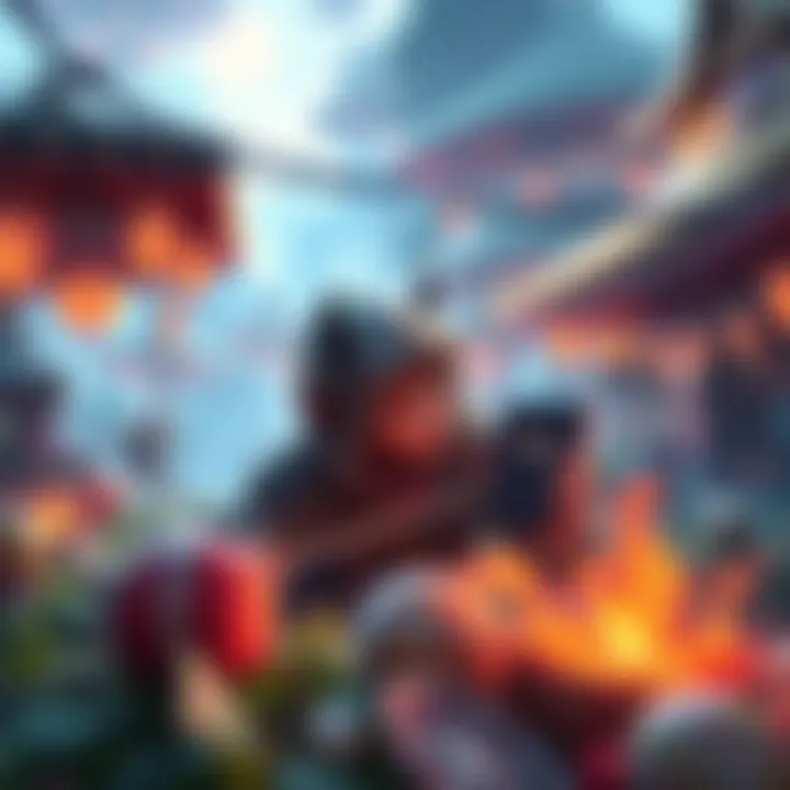 A player gathering experience points by completing missions in a vibrant game world. The scene shows a character in action, focusing on objectives with a clear display of XP gained on the screen.