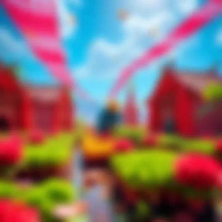 A player farming Neomuna red border patterns with various strategies in a vibrant scene from Final Shape.