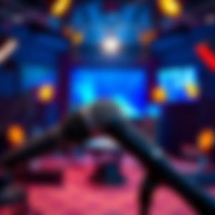 A microphone capturing a fart sound in a studio setting, symbolizing the moment it became a meme.