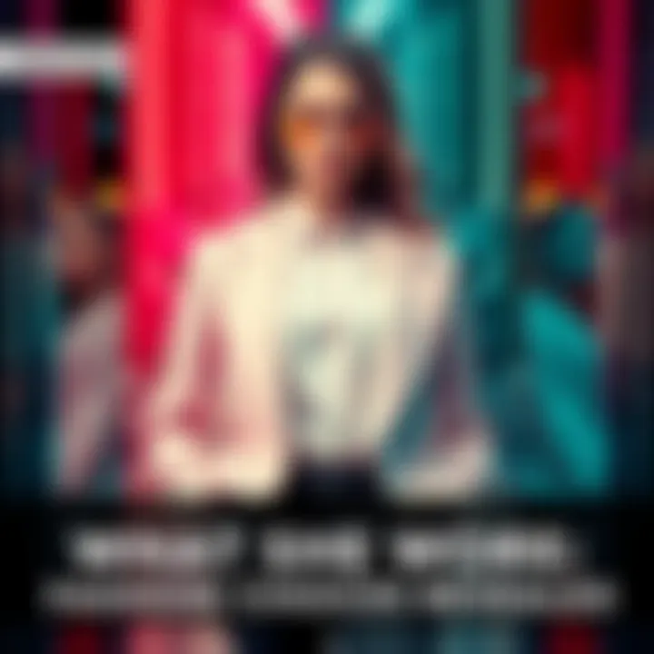 Fashion Choices Revealed A prominently dressed woman displaying contrasting styles between public and private attire.