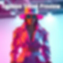 A stylish outfit showcasing the latest fashion trend, with unique designs and vibrant colors.