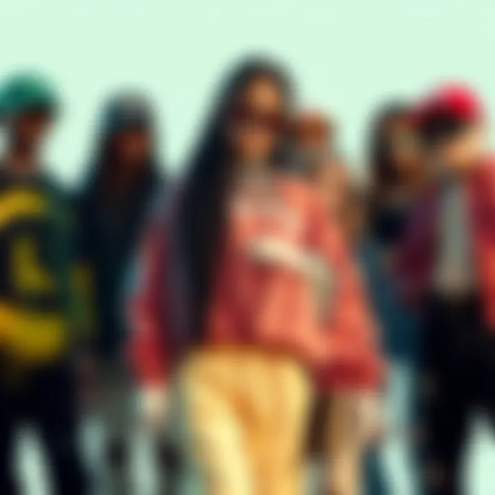 A group of young people wearing trendy outfits representing drip culture in 2026