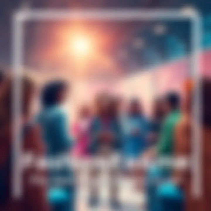 People discussing FashionFrame and expressing support for Xaku in a lively setting