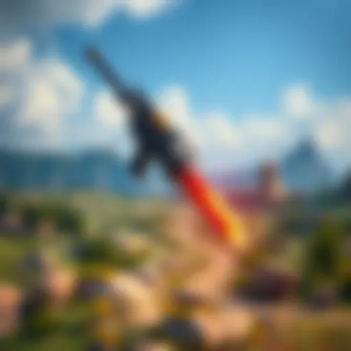 A fast-hitting weapon ready for battle, designed to stagger enemies, set against a backdrop of the Raya Lucaria landscape.