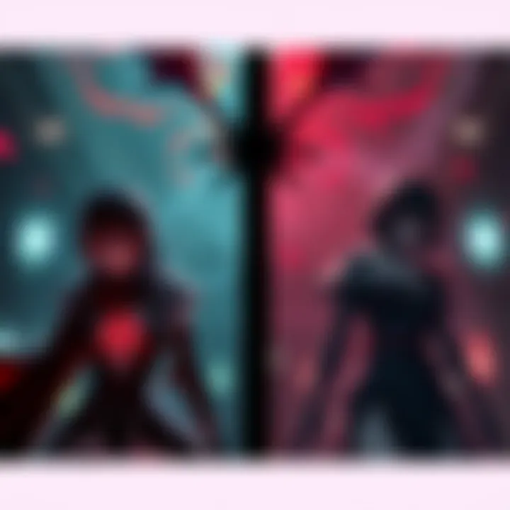 A comparison scene showing elements from Fatal Frame 1 and Fatal Frame 2, highlighting the differences in atmosphere and character design.