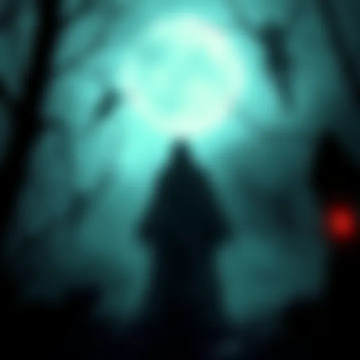 A spooky game cover featuring a haunting scene with a ghostly figure and an eerie environment from the Fatal Frame series.