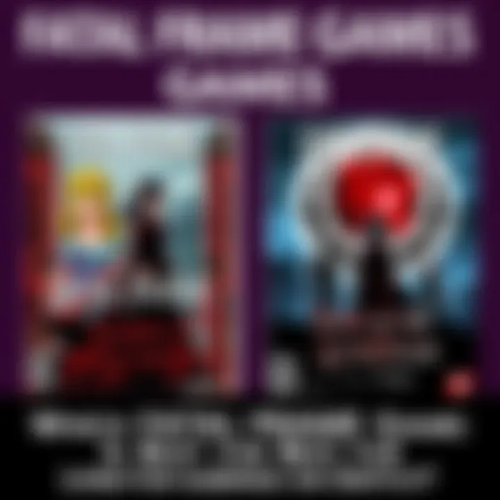 Two game covers for Fatal Frame: Maiden of Black Water and Fatal Frame: Mask of the Lunar Eclipse side by side, showcasing their unique artwork.