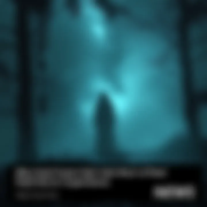 A dark, eerie setting from Fatal Frame showing a ghostly figure in a foggy environment