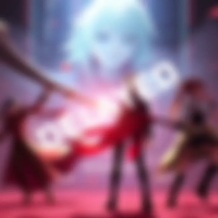 Fate/Extra Record Announcement Image showing a graphic related to Fate/Extra Record with a delay announcement, featuring game characters in action poses.