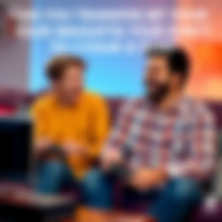 A father and son sit on a couch playing video games, with a console in front of them. The son looks excited while the father smiles, highlighting their bonding over gaming.