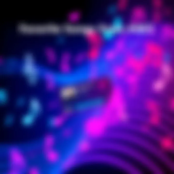 Favorite Songs from AW2 A vibrant graphic featuring musical notes and a playlist with the song Yรถtรถn Yรถ highlighted, inviting people to share their favorite tracks from AW2.