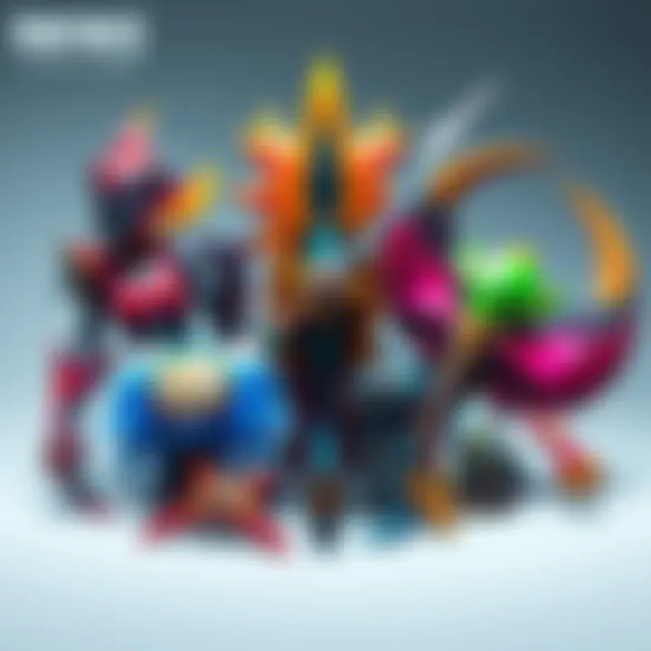 A collection of popular exotic gear like Sunshot, Polaris Lance, and Gjallarhorn displayed together, showcasing their unique designs and colors.