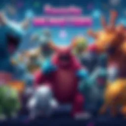 A colorful illustration showing various popular monsters arranged in a fun ranking tier system