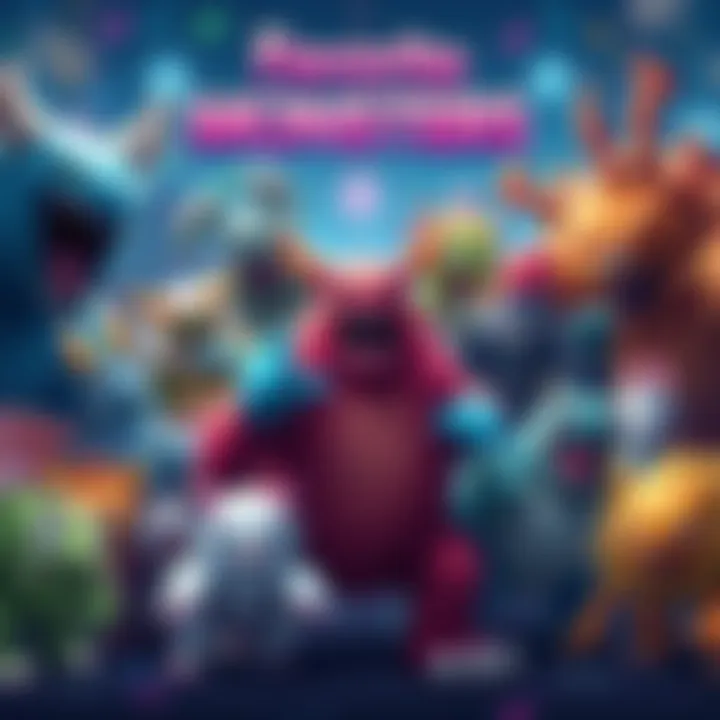 A colorful illustration showing various popular monsters arranged in a fun ranking tier system
