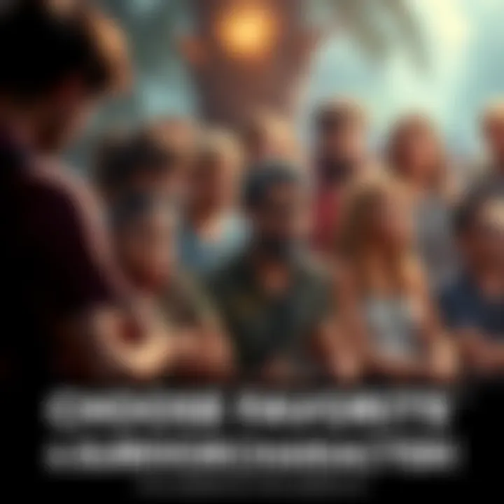 Favorite Survivor Characters Poll Various survivor characters from a game with people discussing their favorites in a poll setting