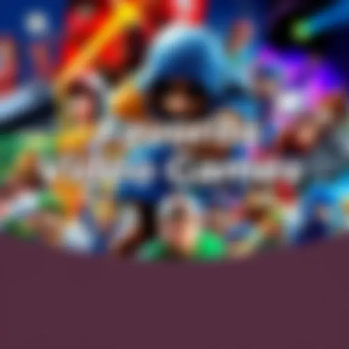 A collage showing various video game characters and iconic scenes from popular games over the years.